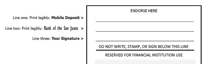 Check Endorsement Instructions